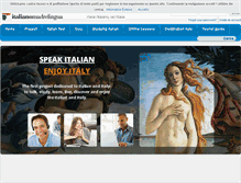 Tablet Screenshot of italianomadrelingua.com